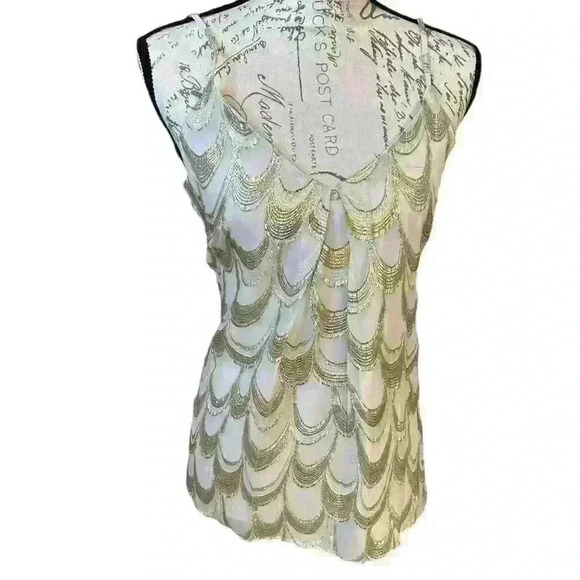 ARNY K Gold/Silver Stunning Top - Picture 2 of 5